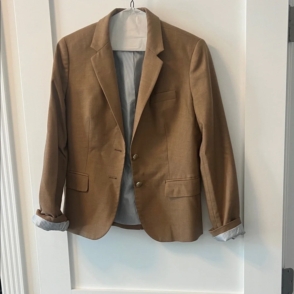 J. Crew Factory Camel Brown Women's Blazer - Picture 1 of 3